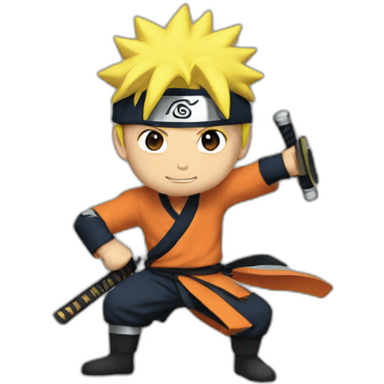 Naruto with katana emoji