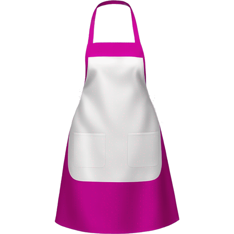 Realistic isolated magenta kitchen apron. emoji