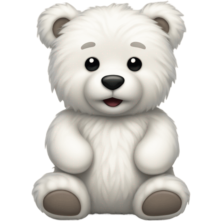 White teddy bear emoji