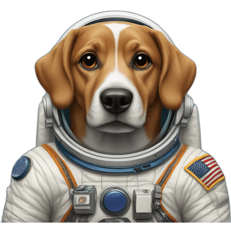 Dog astronaut emoji