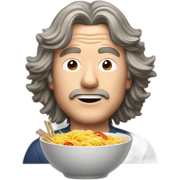 James May eat ramen emoji