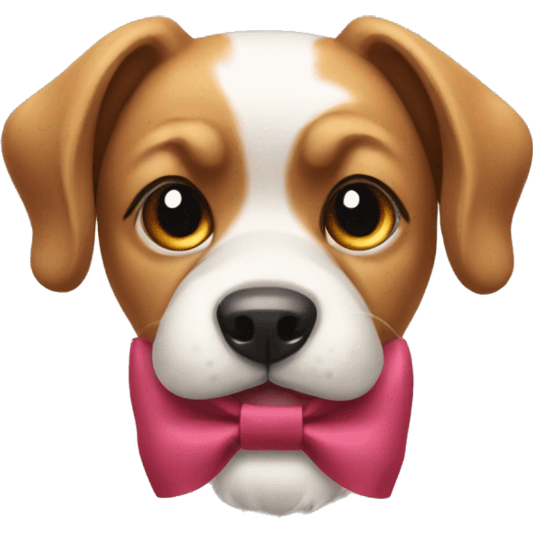 dog with bow emoji