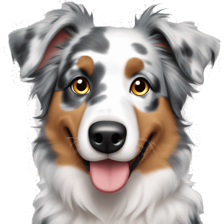 Australian Shepherd Blue Merle bi emoji