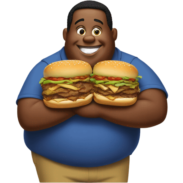 fat albert kissing mcribs emoji