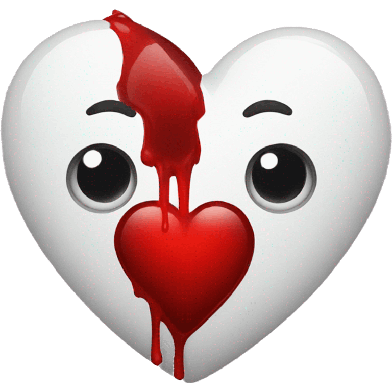 bleeding red heart emoji