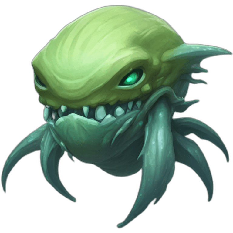 alien sea creature  monster scifi roguelike rpg style inspired by slay thee spire emoji