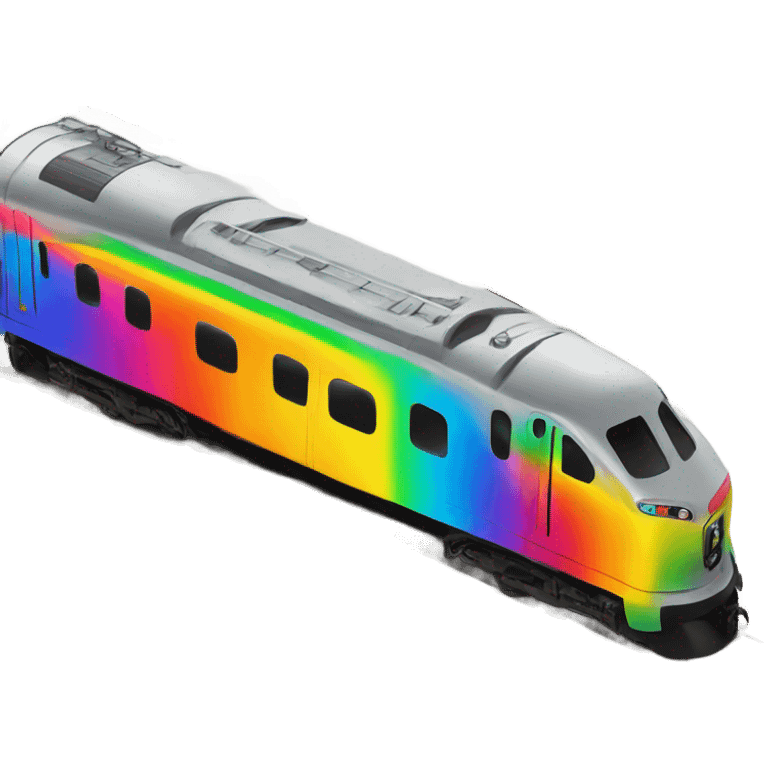 Rainbow train emoji