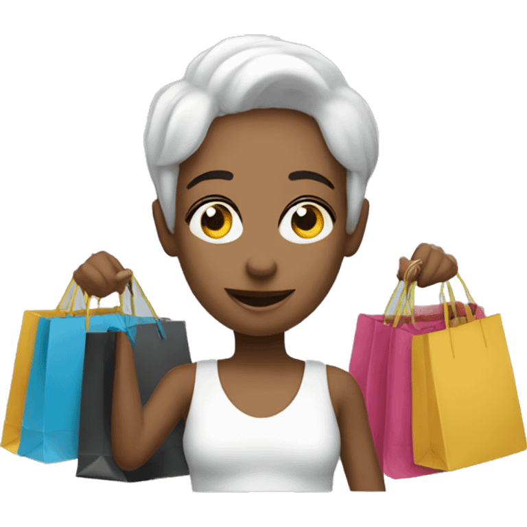 Suqarell with shopping bags emoji