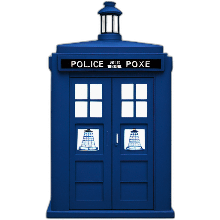 English-blue-police-box emoji