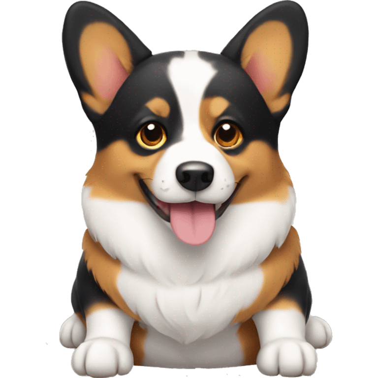 Tricolor corgi emoji