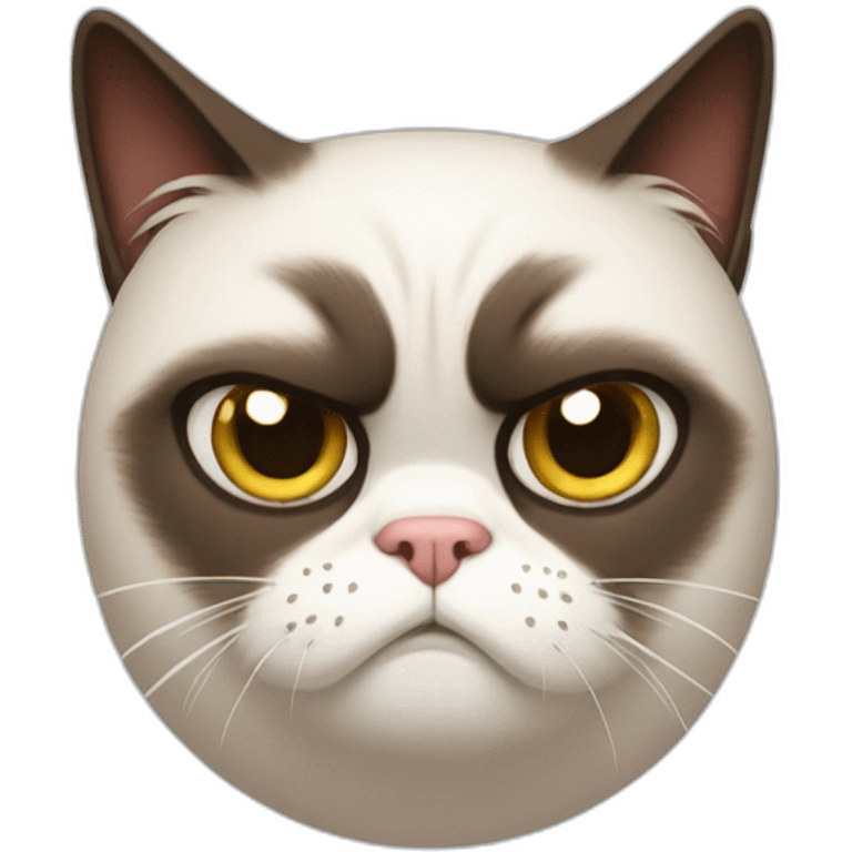 Grumpy cat emoji