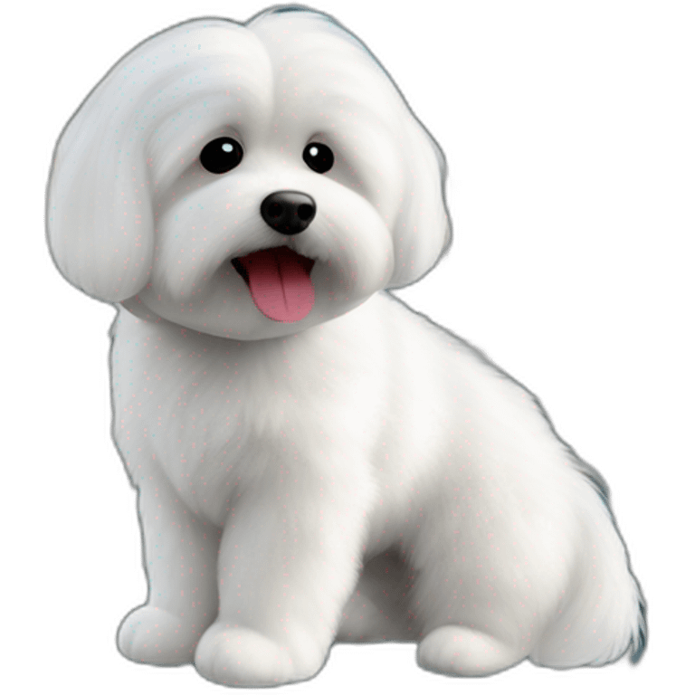 coton de tulear auf kapellbruecke luzern emoji