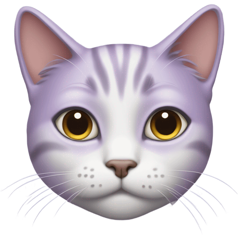 lavender cat says thank you emoji