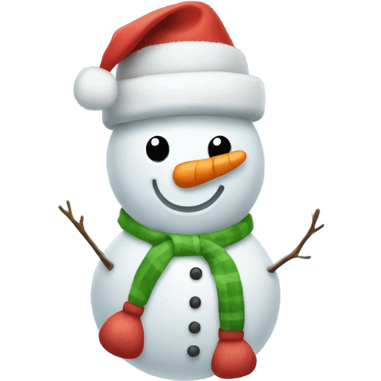 full body christmas hat snowman emoji