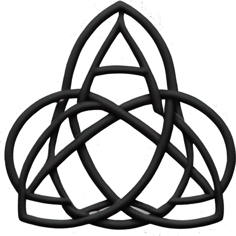 Black triquetra emoji