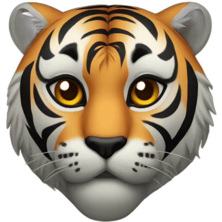 masked tiger  emoji