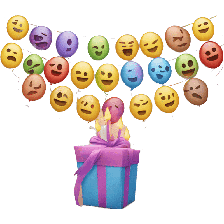 Happy birthday banner emoji