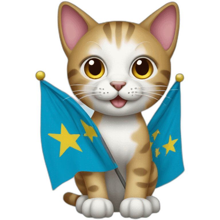 cat holding somali flag emoji