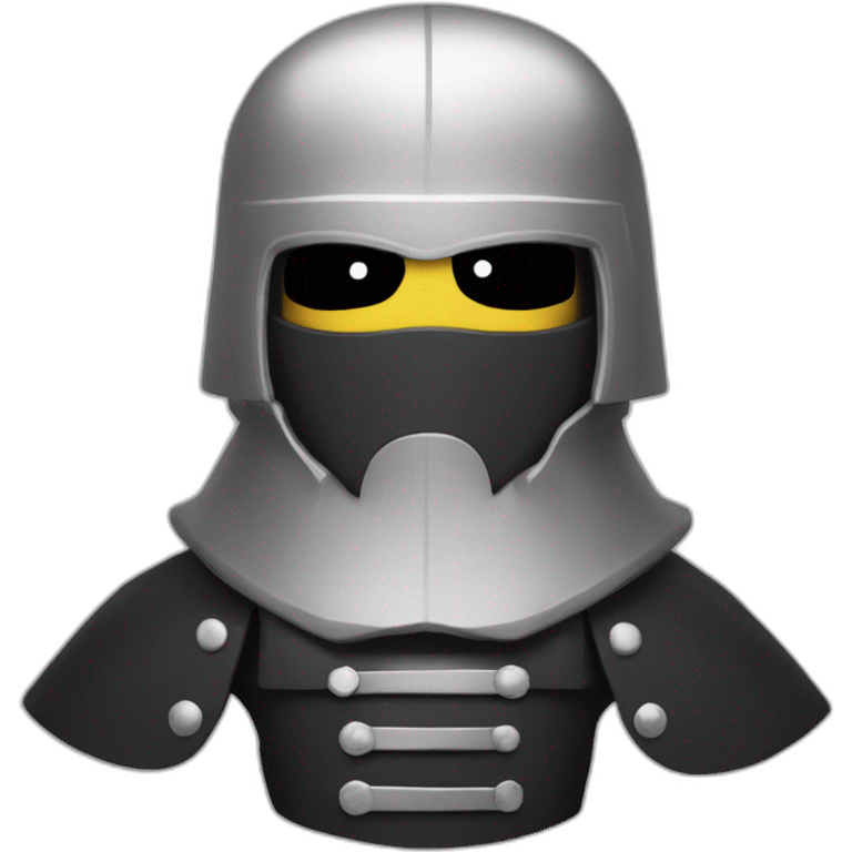 Chevalier noir emoji