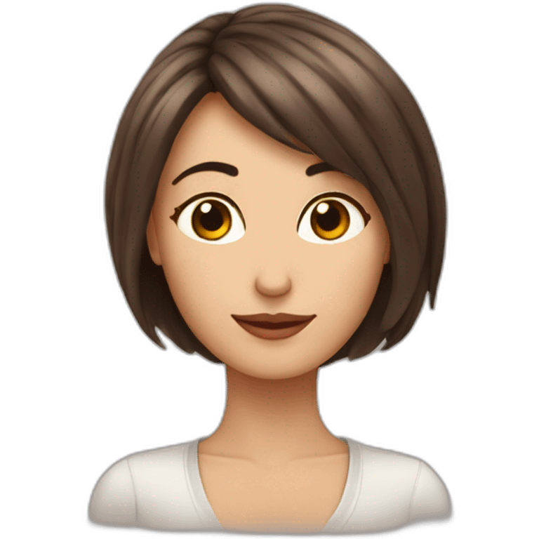 Woman pelo café enamorada test blanca emoji