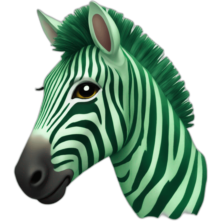 green zebra emoji