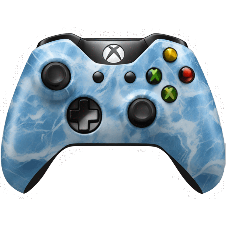 xbox controller with blue marble wrap on it emoji