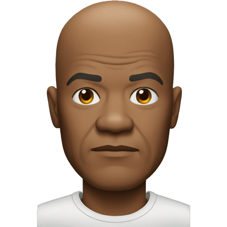 bald samuel l jackson serious wearing shirt emoji