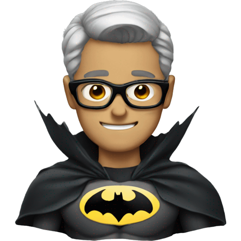 Batman with glasses  emoji