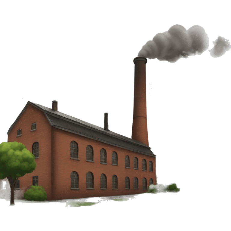 old factory with chimney emoji