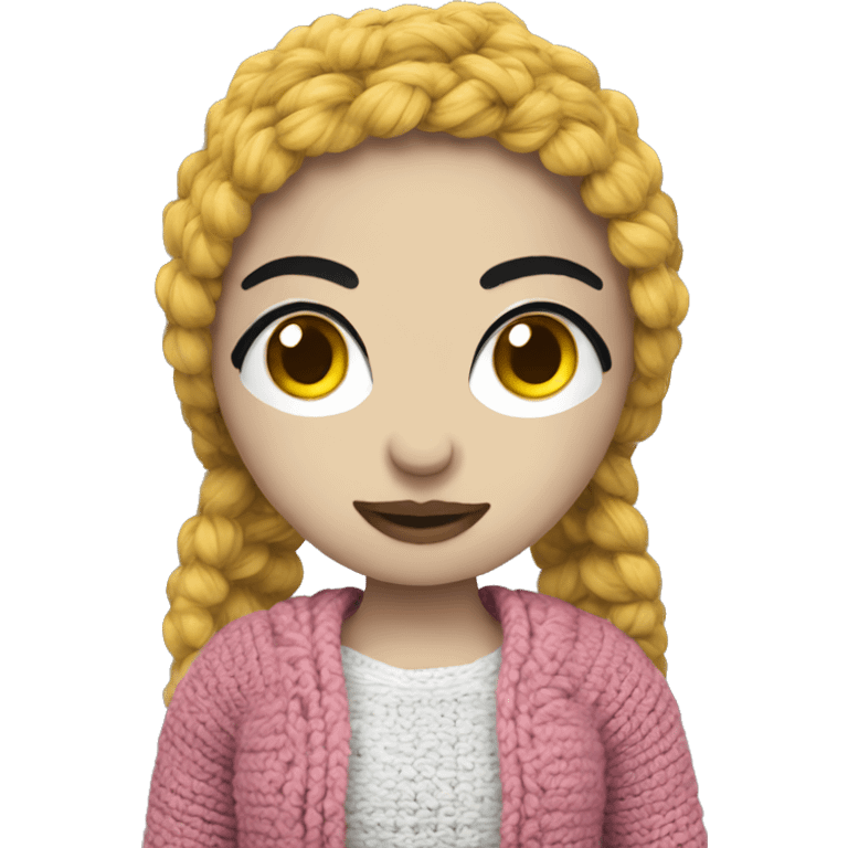 A girl amigurumi style emoji