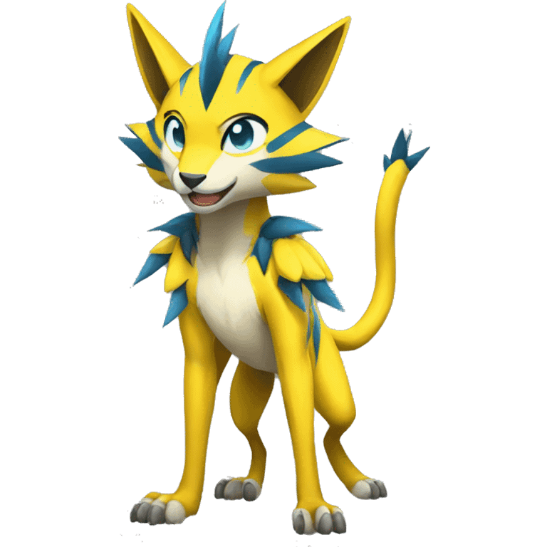 Lombax-Zeraora full body emoji