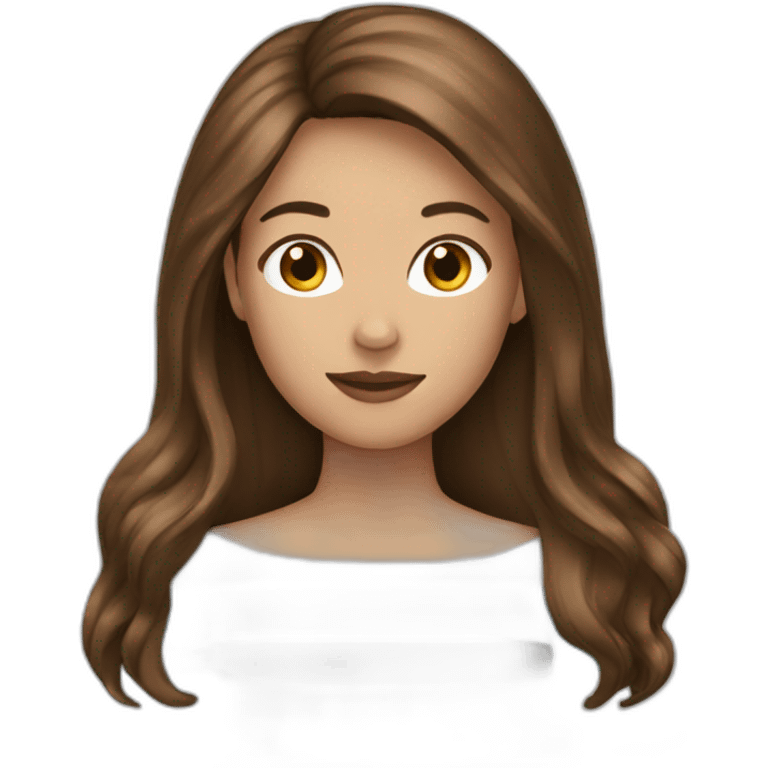 Woman Brown long hair argentina  emoji