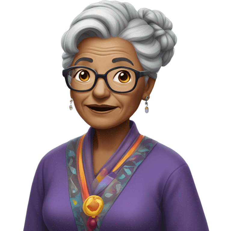 western astologer old lady emoji