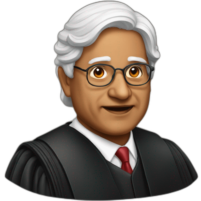 Indian supreme court judge emoji