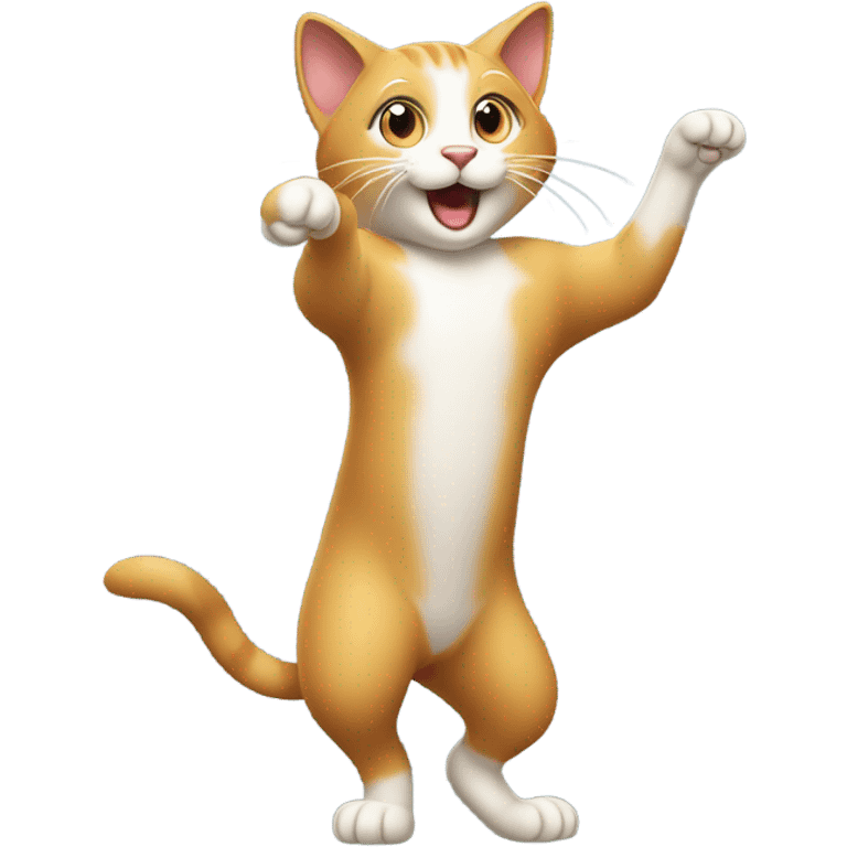 Cat dancing emoji