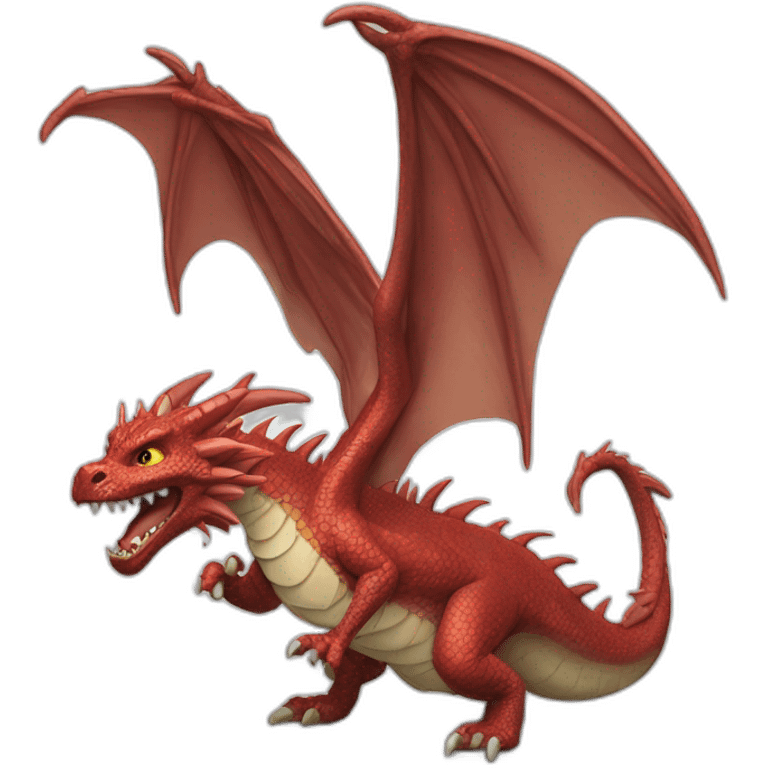 Chat sur dos de dragon emoji