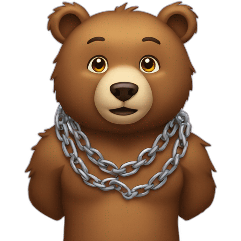 Bear chain emoji