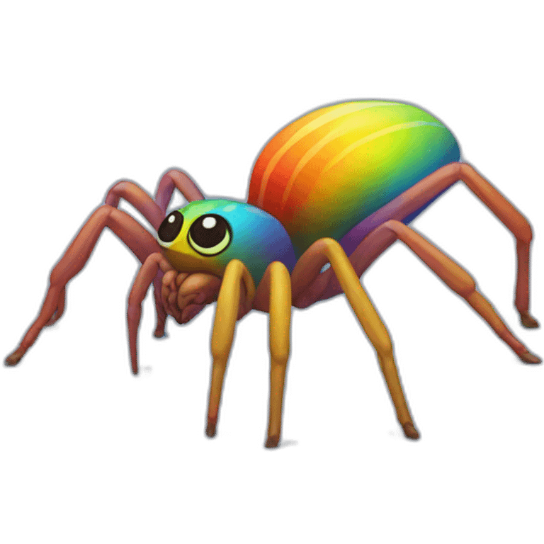 Rainbow Spider Full Body emoji