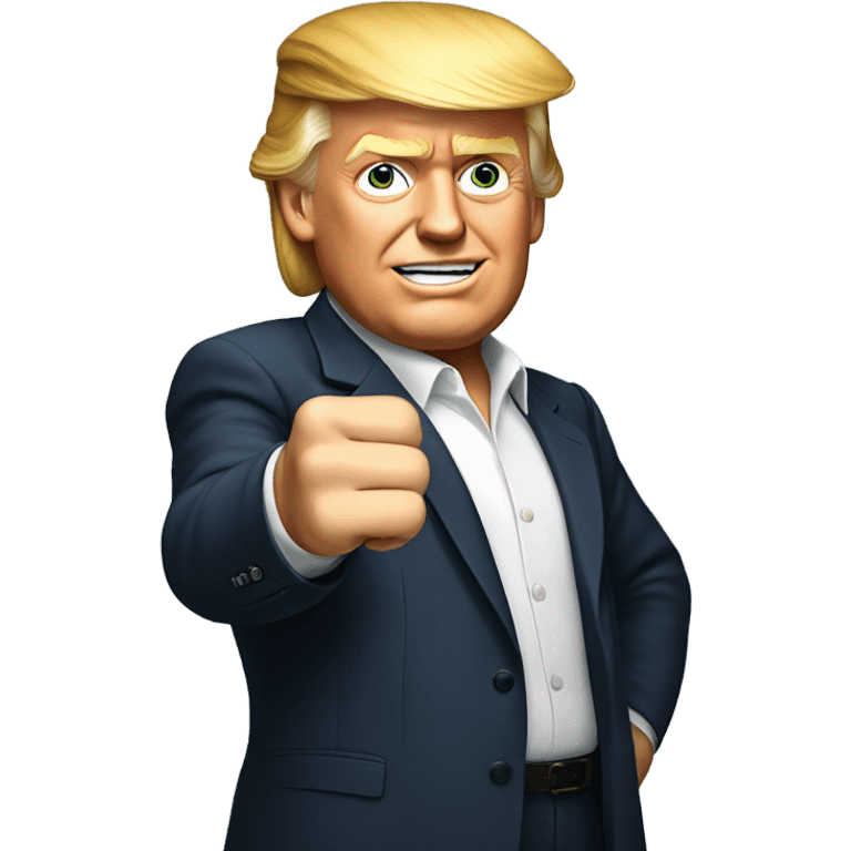 donald trump holding his fist up  emoji