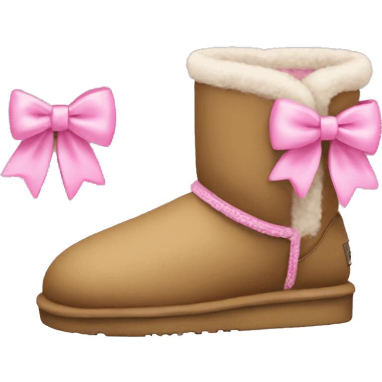 uggs with pink bows emoji