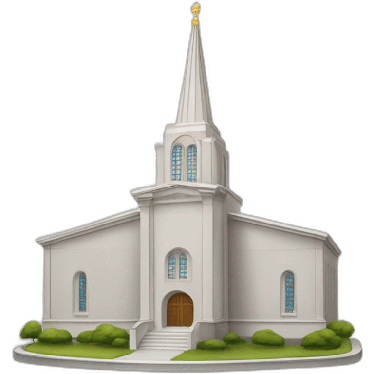 LDS Church Temple, French Centennial design. emoji