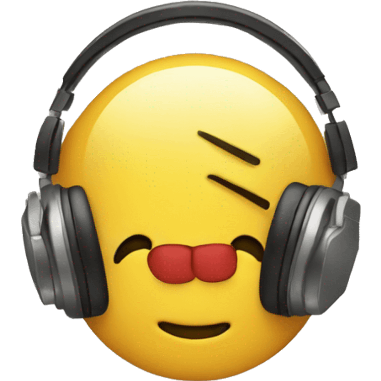 Listening music fillings love emoji