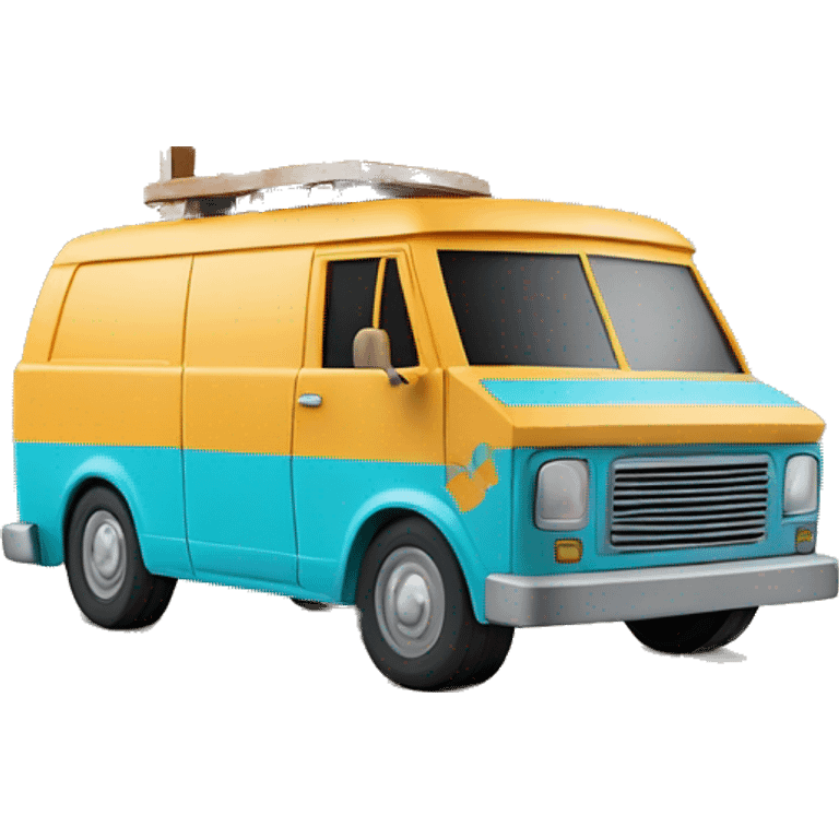 Papercraft Scooby Doo’s mystery van emoji