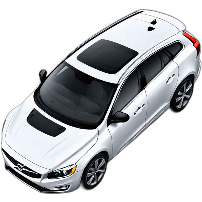 volvo v60 white emoji