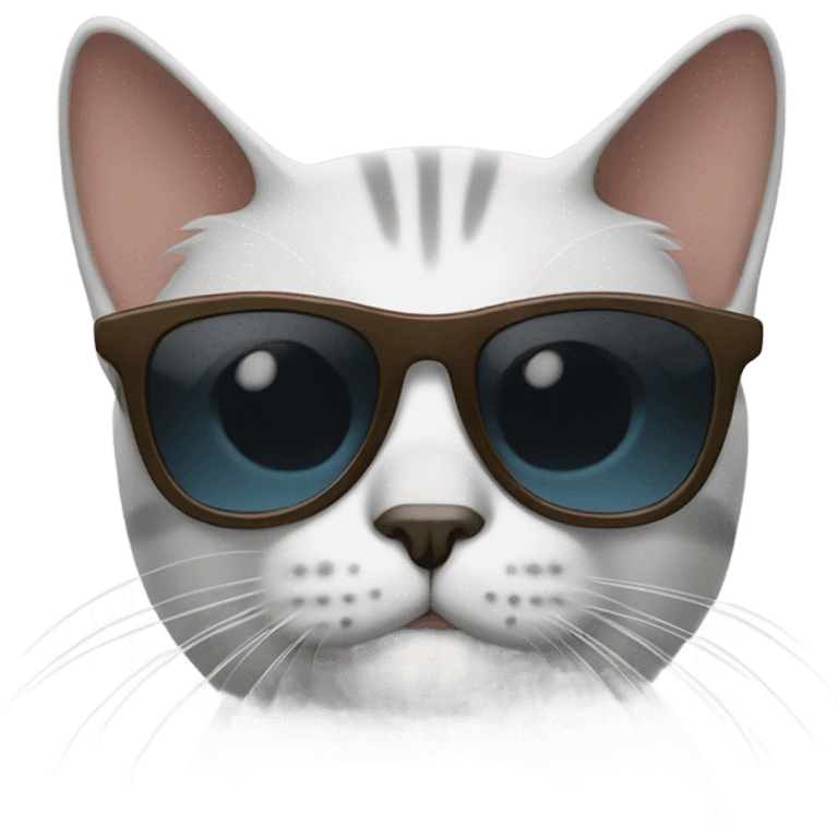 Cat with sunglasses emoji