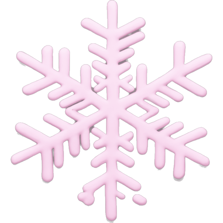 pastel pink snowflake  emoji