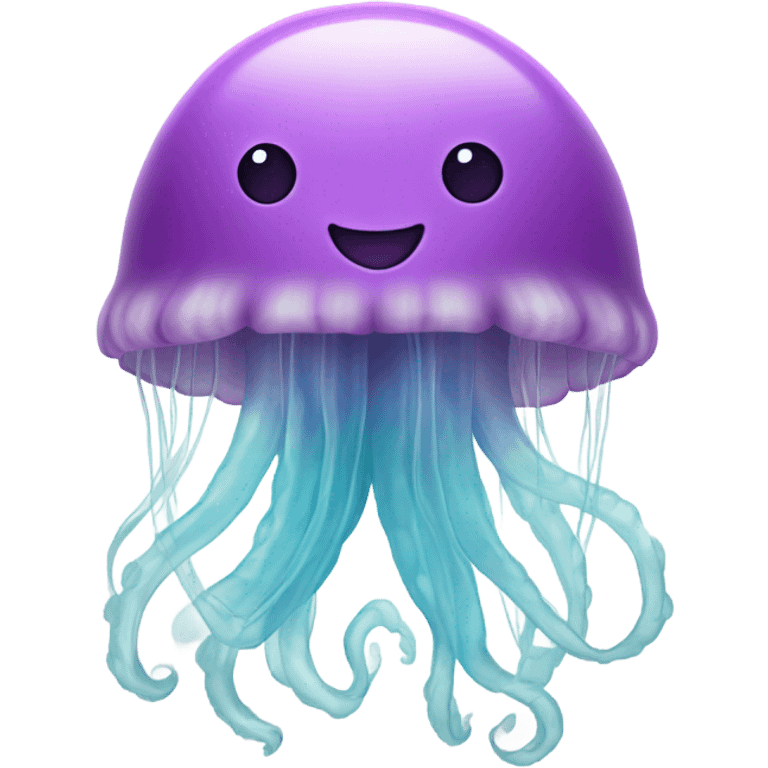 jellyfish with a peace sign emoji