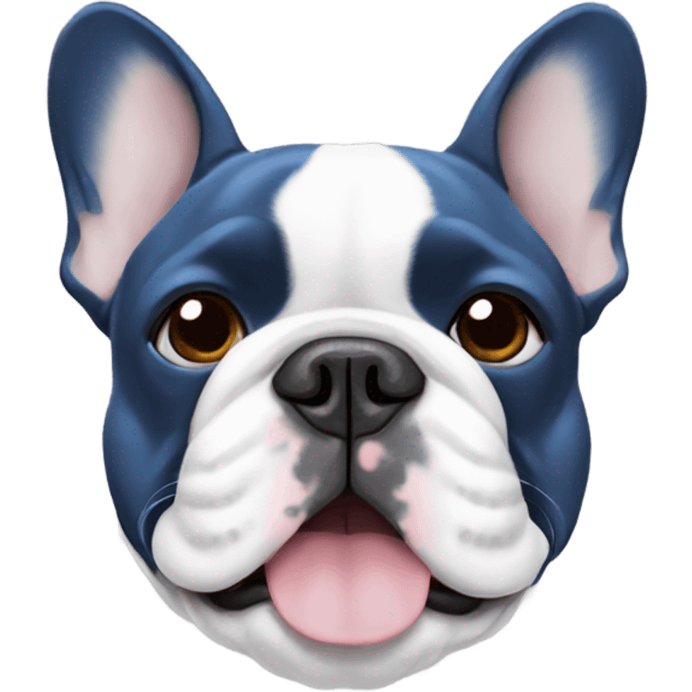 Blue French bulldog  emoji