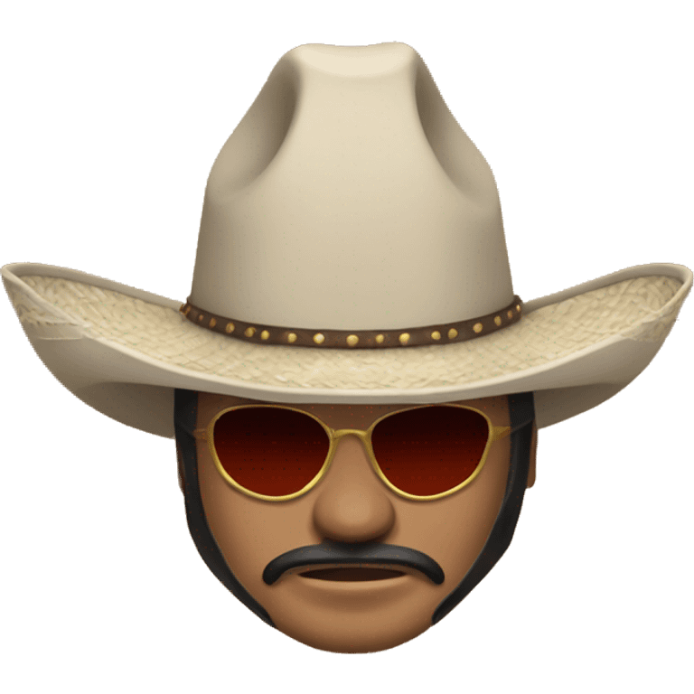 sobrero de vaquero sin cara emoji