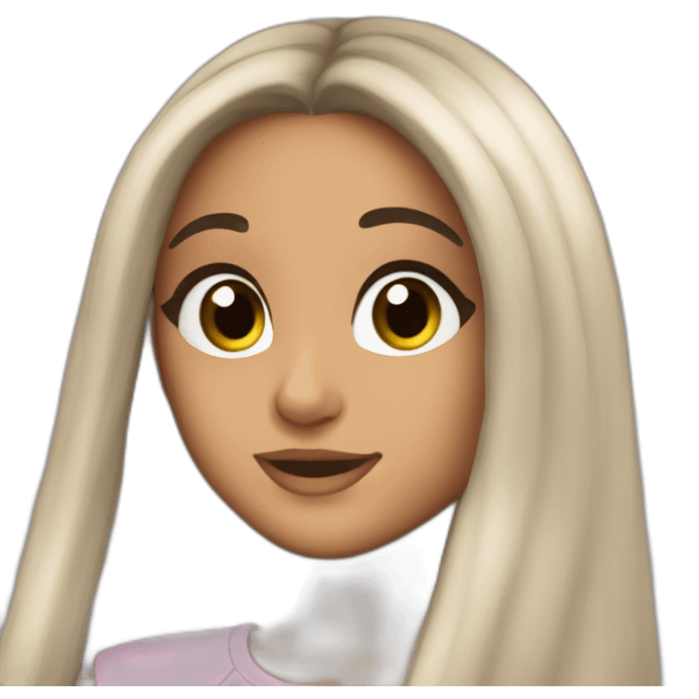 Ariana grande con coleta emoji